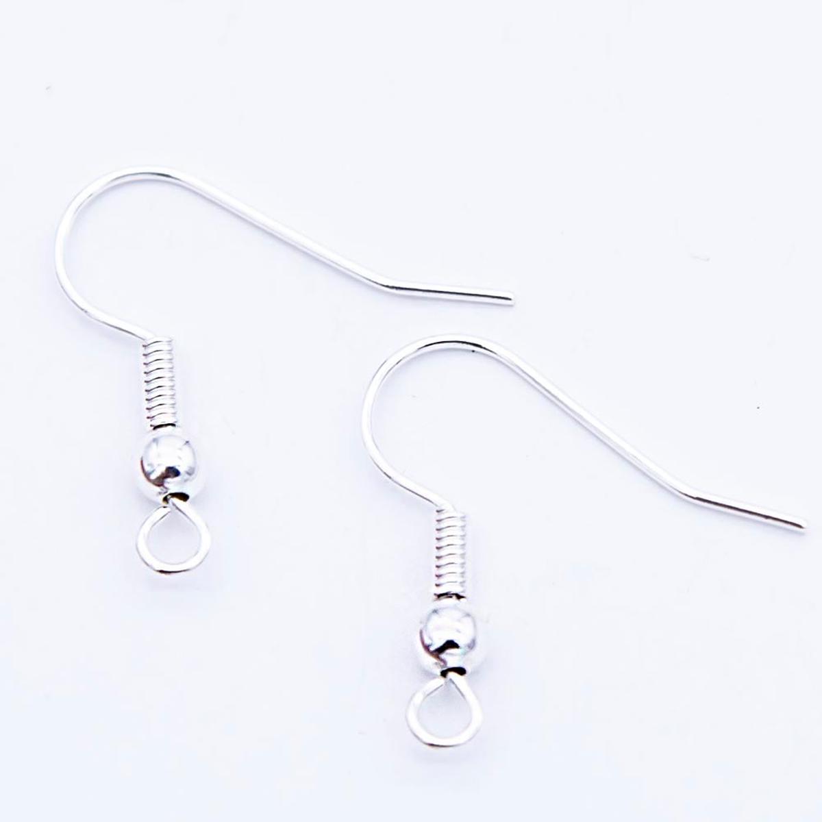 FI54-SP: Ear Wire French Style Silver Plate 25 Pairs