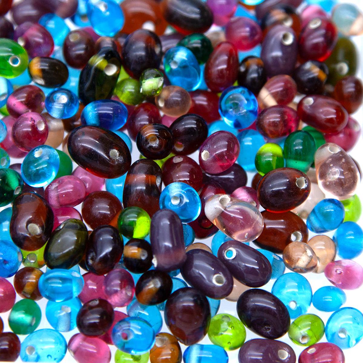 VE525-DRR: MIX Drops 4x6-7x13mm  AVG 100GM