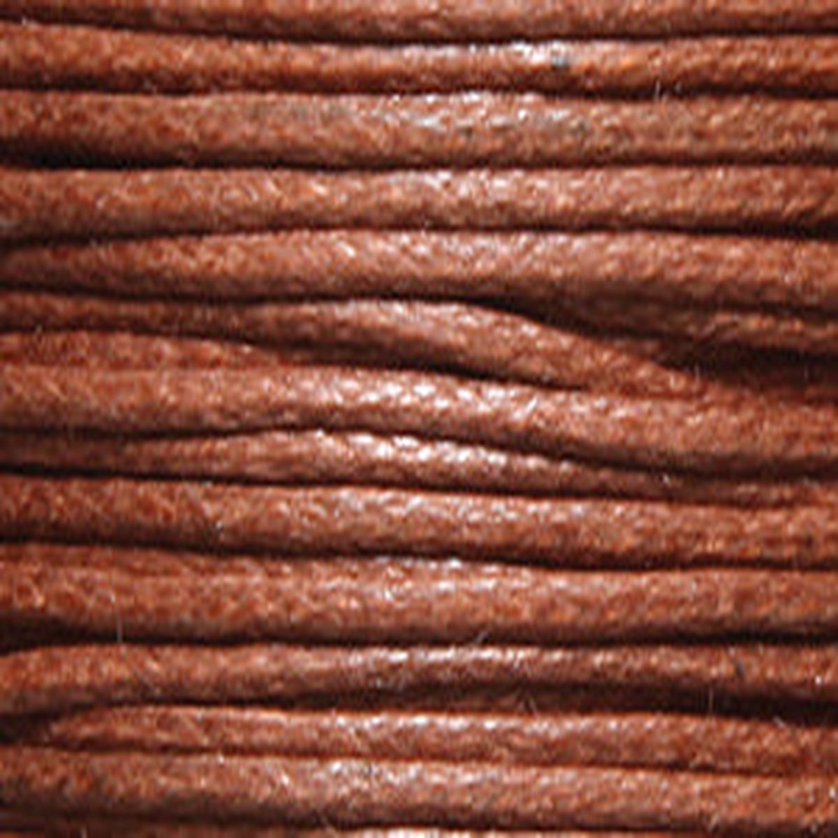 5CH152-00: India Waxed Cord Brown .5-.7mm 100MTR SP
