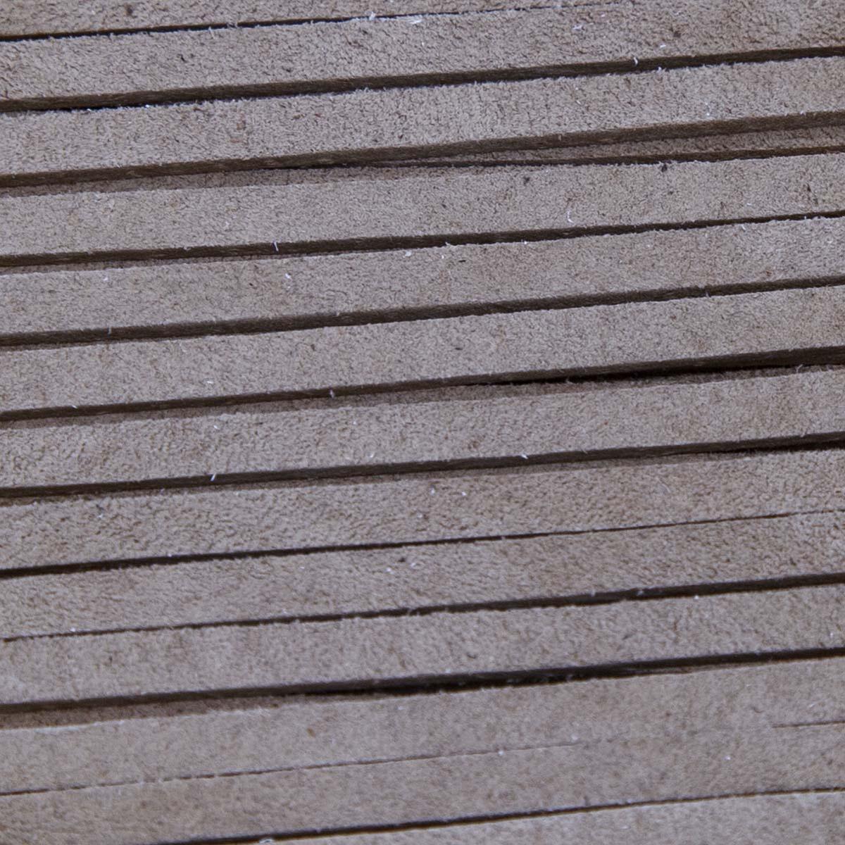 SOS08-2004: Suede Lace Card Toast 3mm 8yds