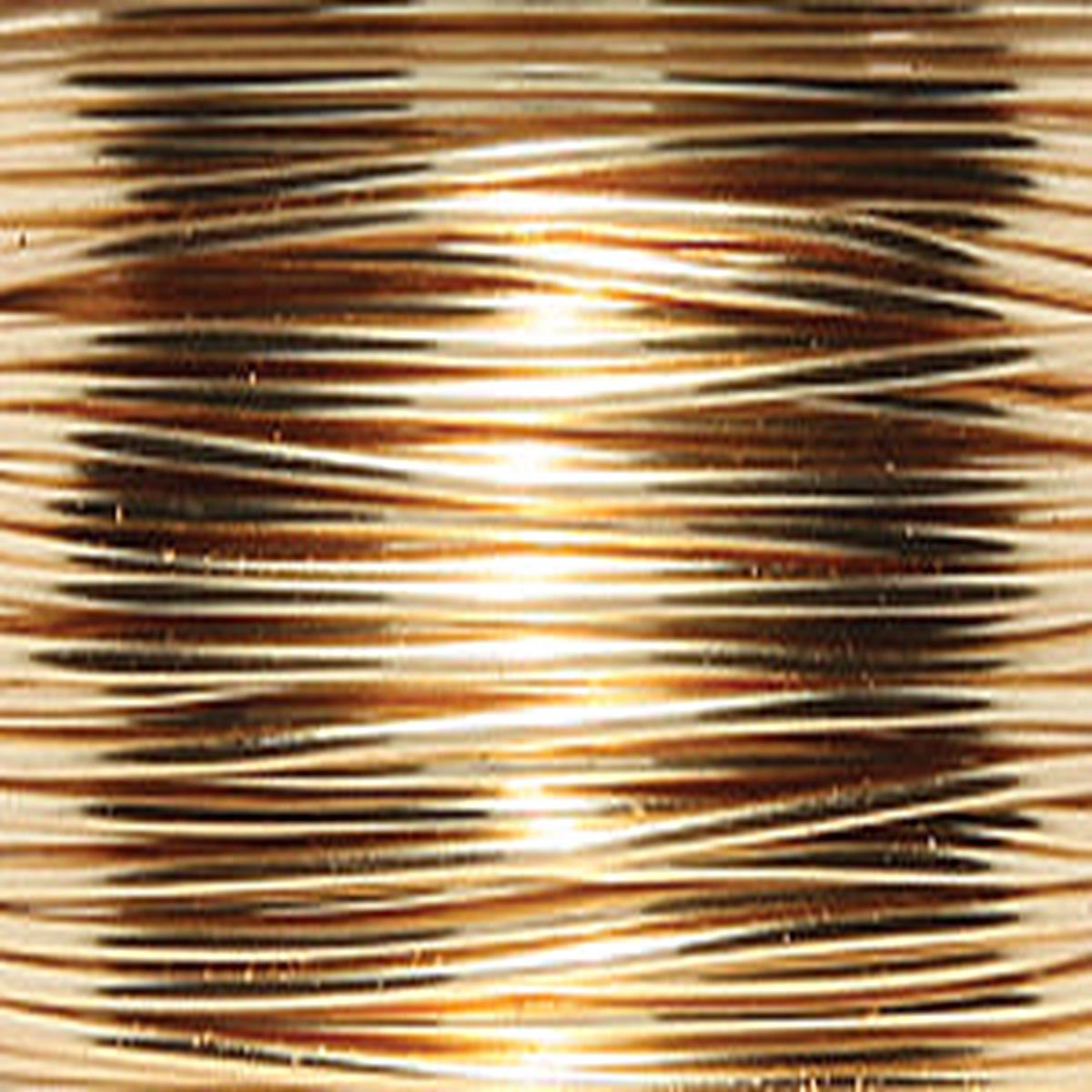 22CW853: Artistic Wire 22 Gauge Silver Plating Gold Color 10 Yards