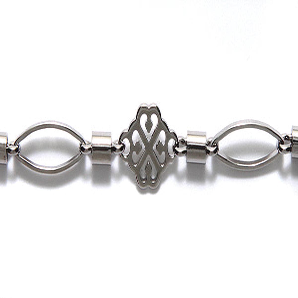 CX914-GM: Chain 8mm Filigree 14mm Oval GNMTL 1FT