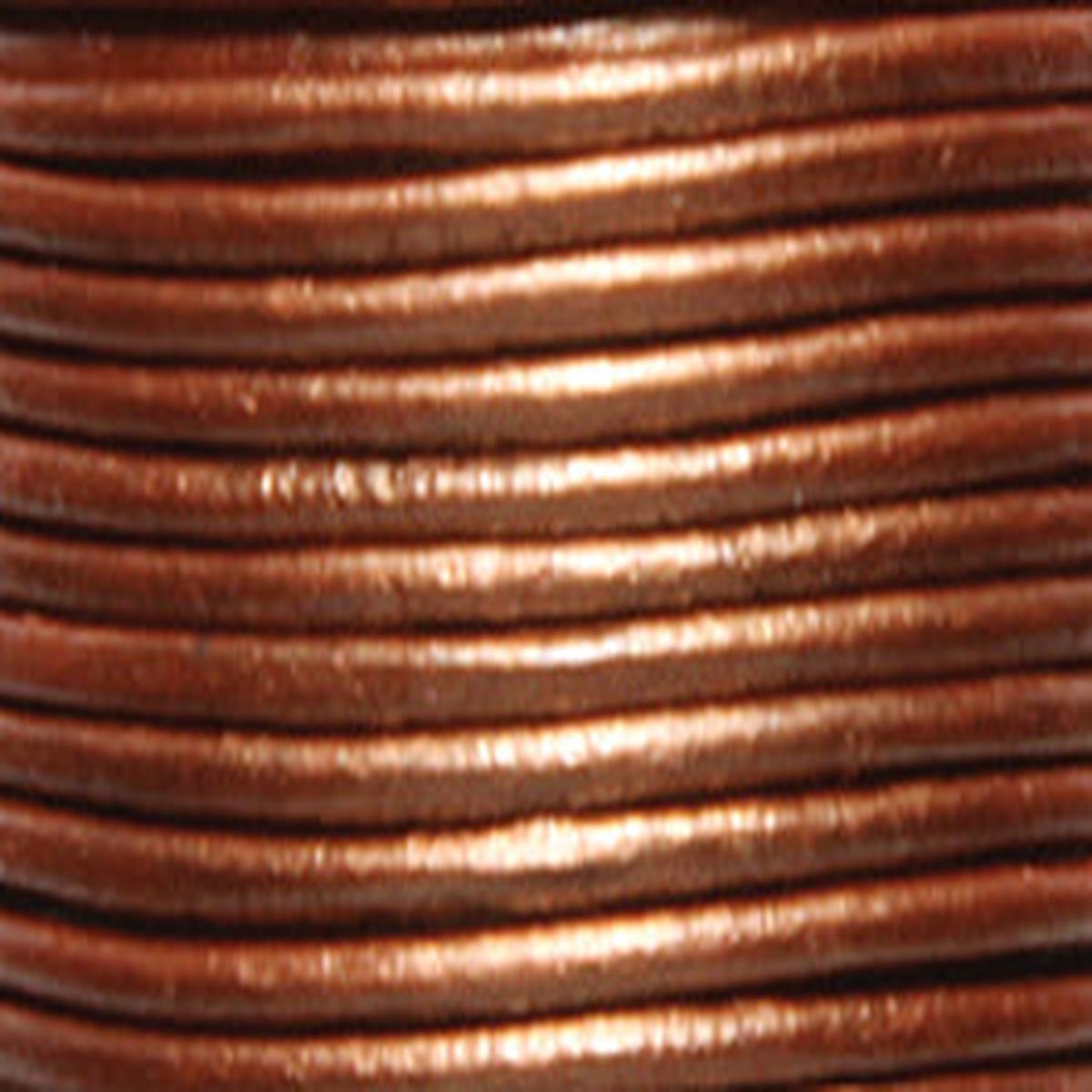 10LC852: Leather Cord Lt Bronze 1mm 25MTR