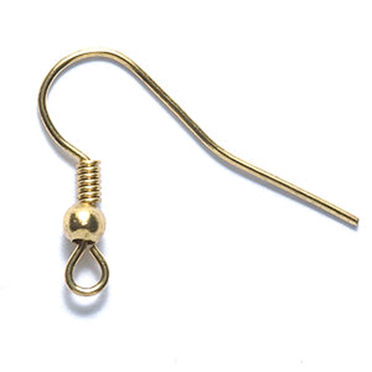 FI54-EAG: Earwire French Style Antique Gold 72PR/144PPK
