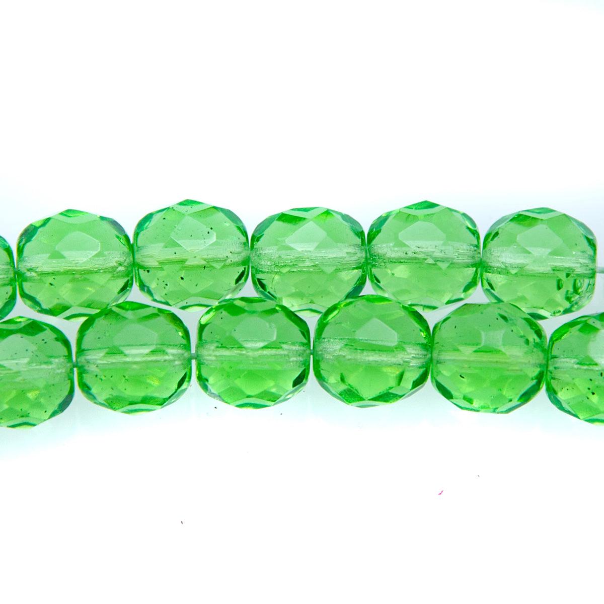 10FC282-AR: CZ FACET RD Trans Apple Green 10mm - 25PC