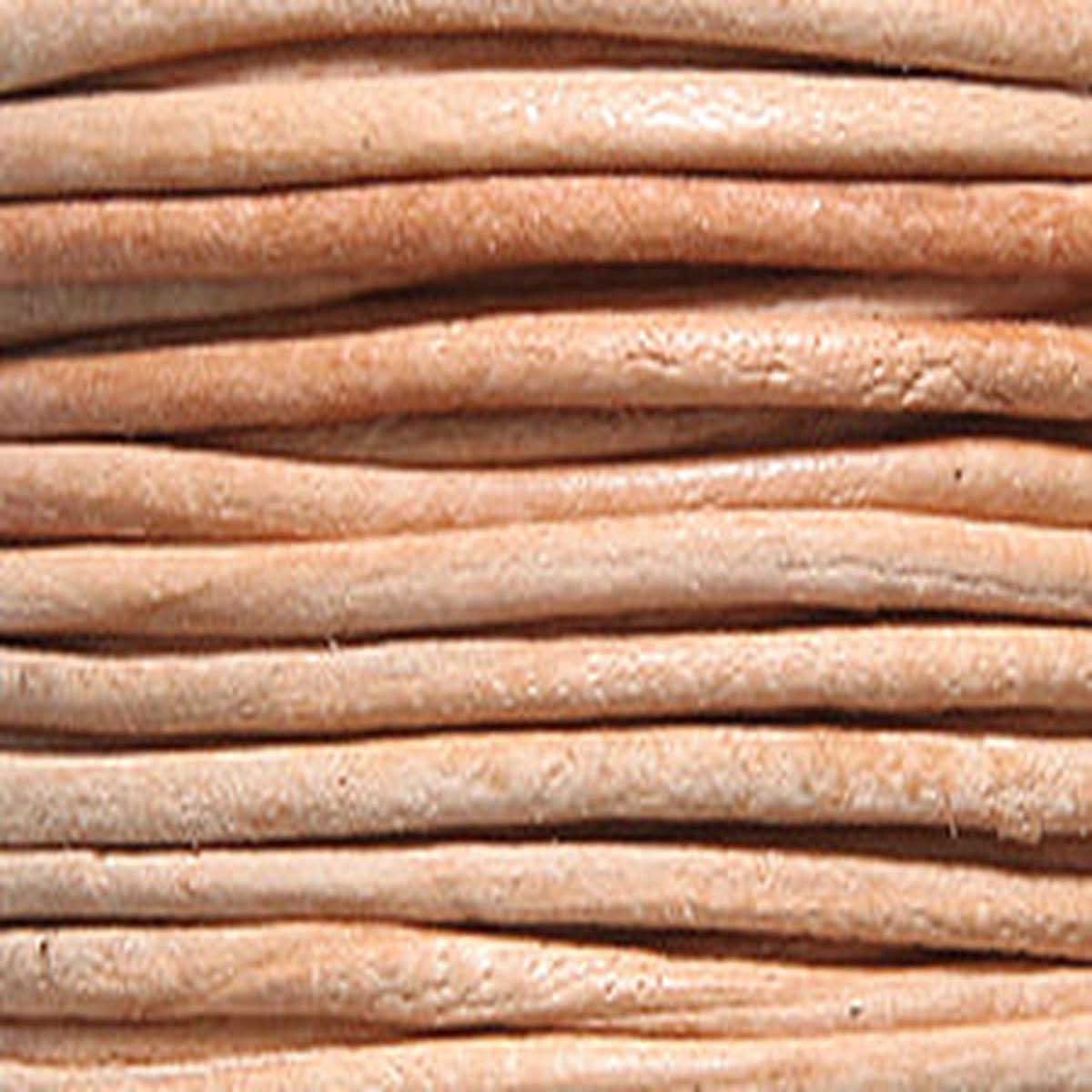 10LC151: Leather Cord Natural 1mm 25MTR