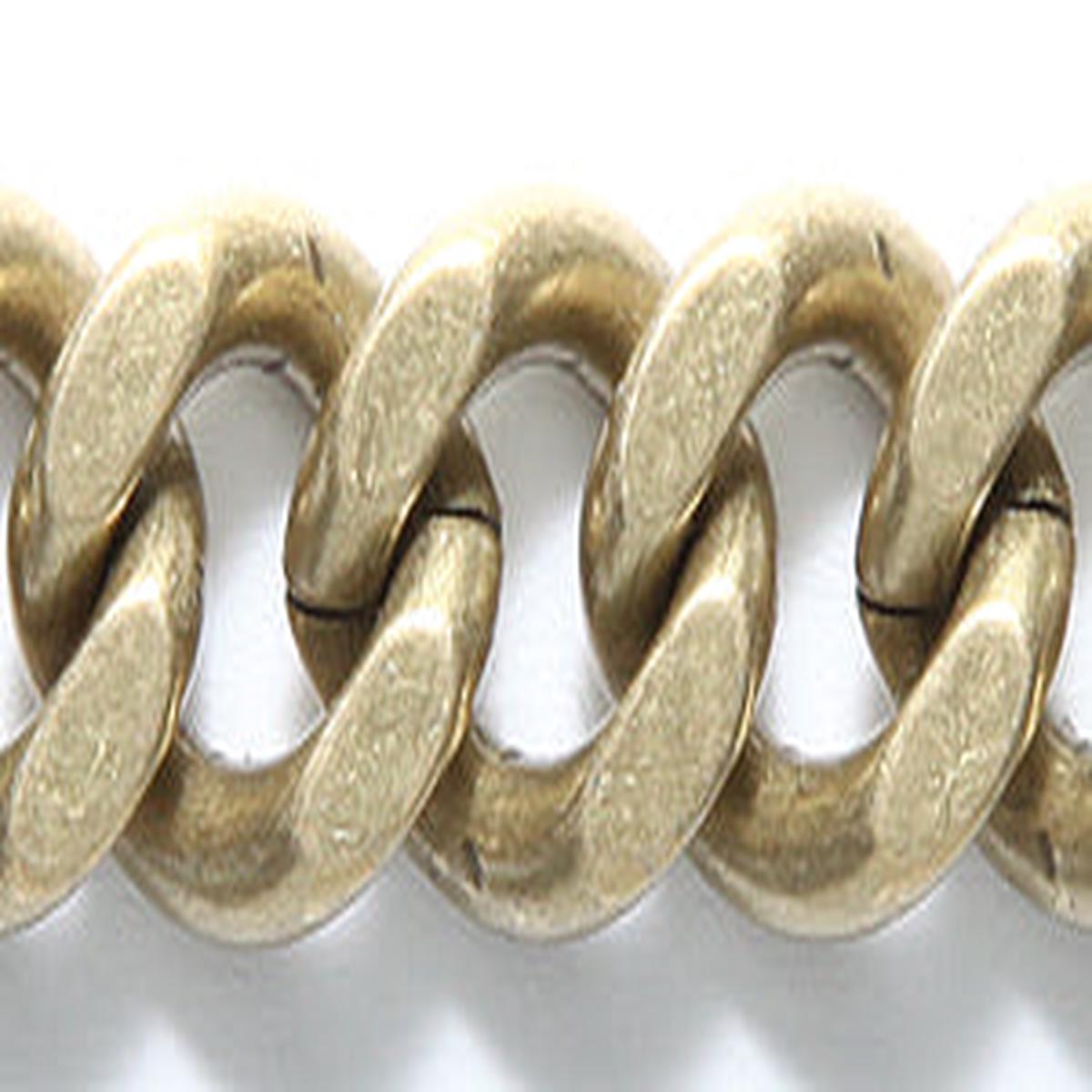 56CX1858: Closeout Premium Chain 10x12mm Curb ANT Brass 1FT