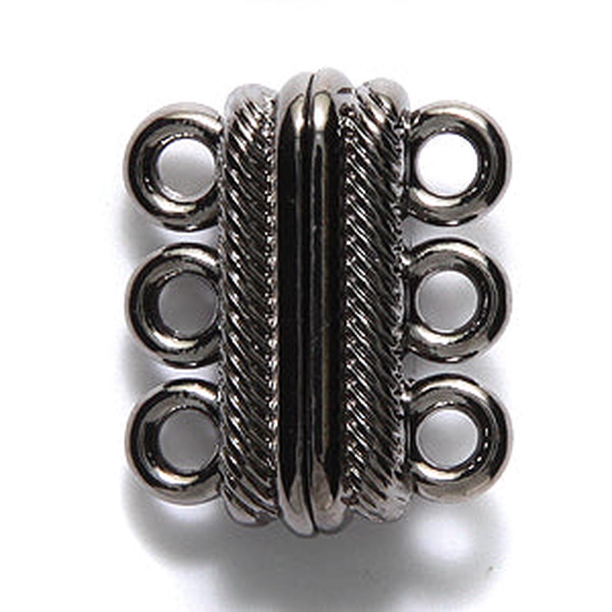 3FI355-GM: Magnetic Clasp 3 Loop GNMTL 17x20mm-1SE