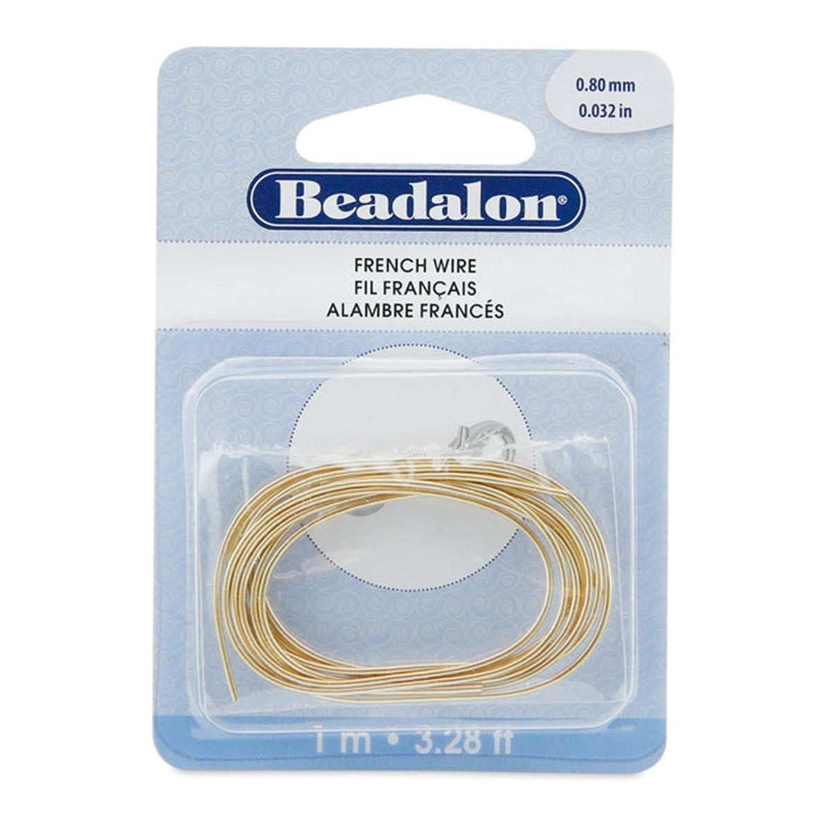 WF08-G: FRENCHWIRE 0.8MM GLD PLT 1MTR