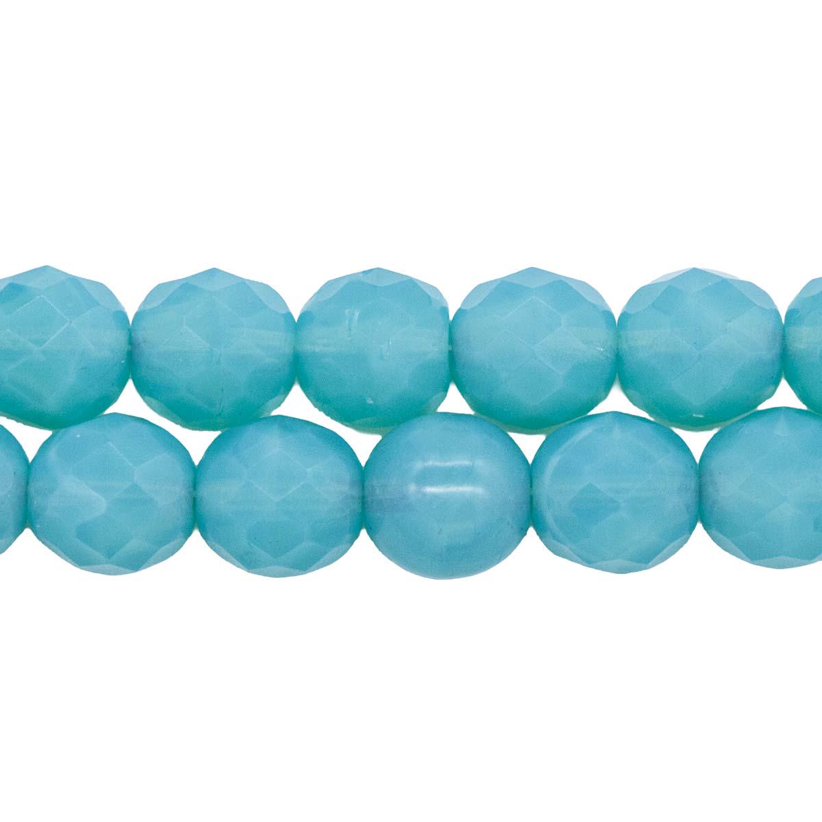 10FC280-S: CZ FACET RD Opal Sea Green 10mm 150PC