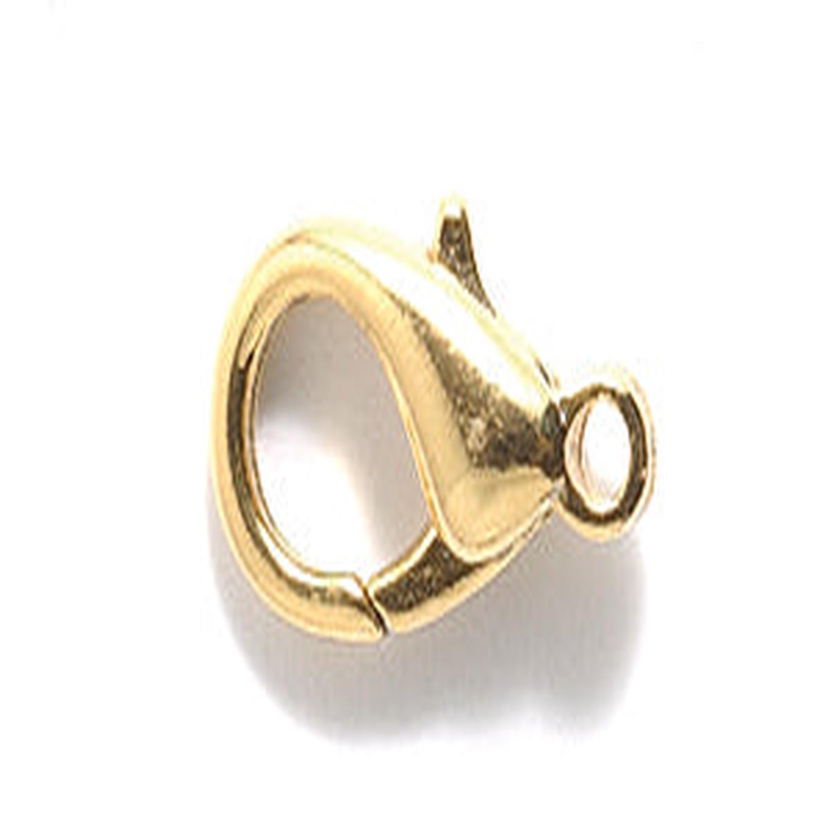 14FI144-G: Clasp Zinc LBSTR Gold 15x8mm 36PC