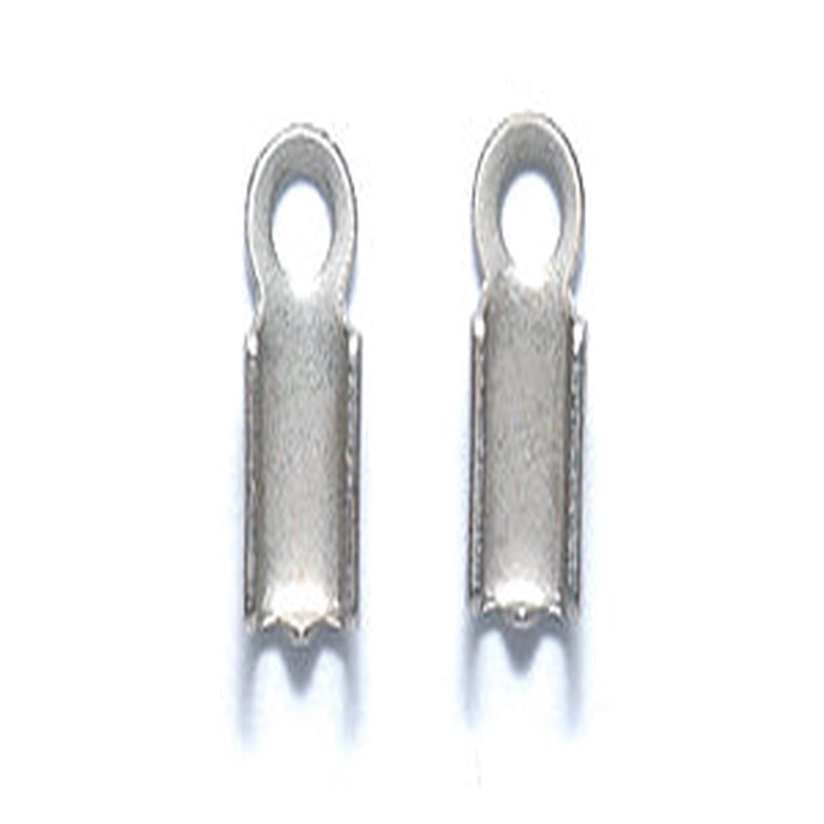 1FI137-AS: Ending Loop 2mm ID 4x9mm ANT Silver-12PC