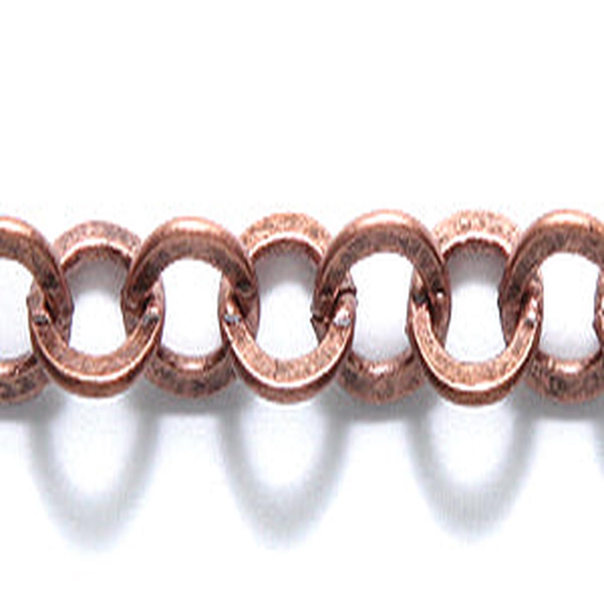 80CX3857: Chain Flat Cable 6.4mm ANT CPPR 1FT