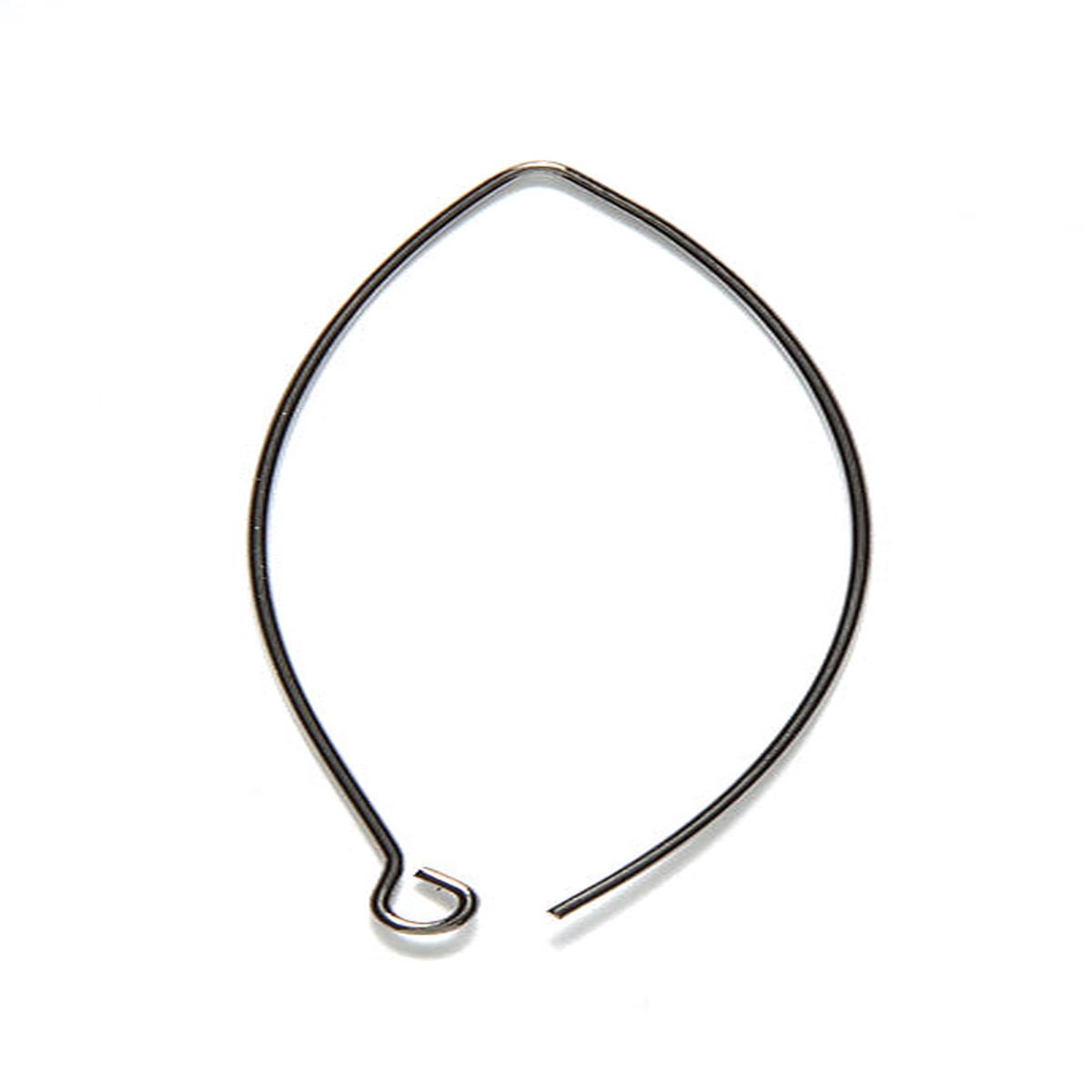 FI5011-GM: Earwire V Shape 14x44mm GNMTL - 3PR