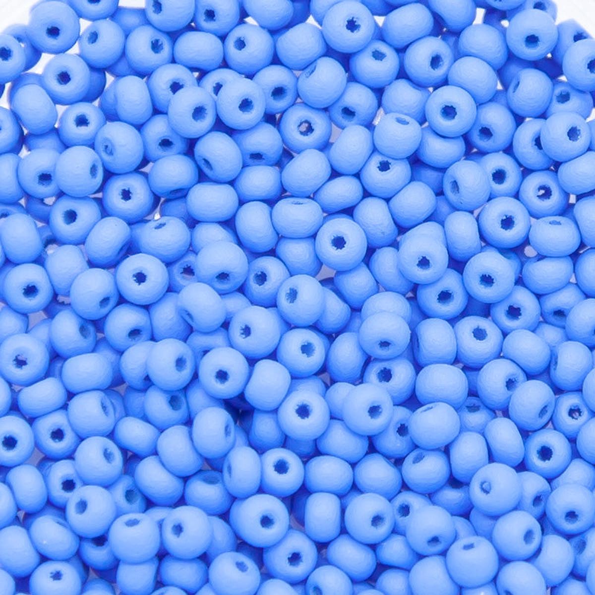 10SB973-PLMR: CZ Seed Bead Permalux Light Blue Matte 10/0 - 25GM