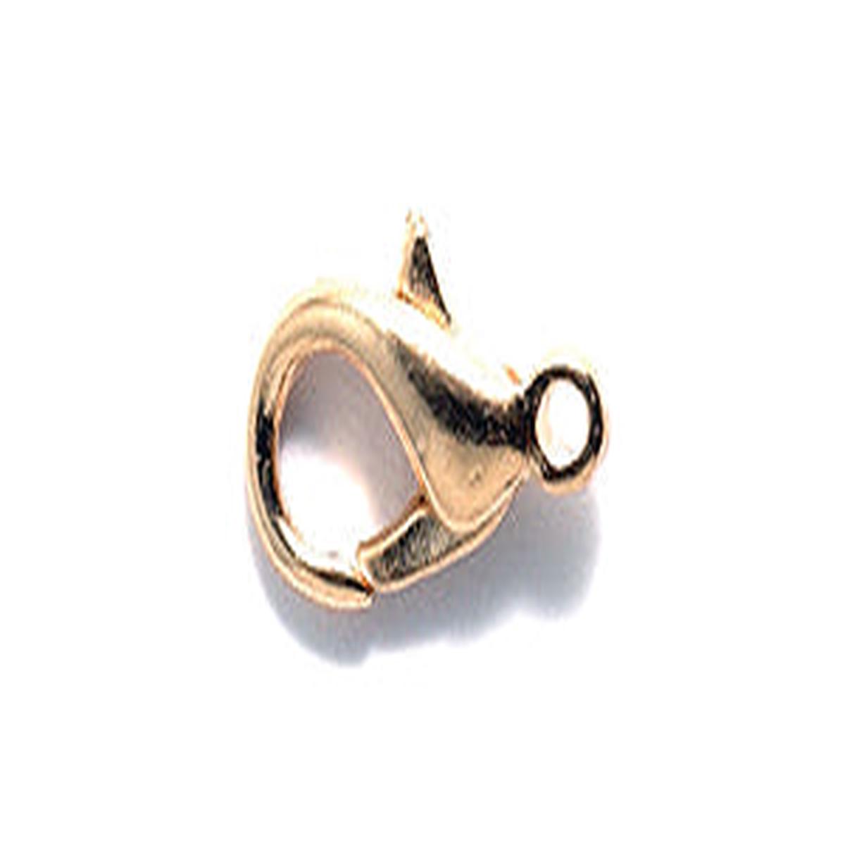 12FI144-AG: Clasp LBSTR Gold Zinc 11x6mm-12PC